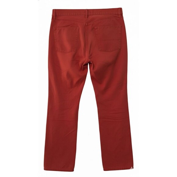 Polo Ralph Lauren Vtg Deep Orange Dungarees Straight Fit Pants Sz 32 / 30 - Picture 3 of 6